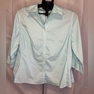 Merona Light Blue Button-Up Blouse